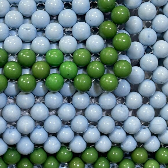 Kate Spade x Target Colorblock Beaded Crossbody Bag Blue Green New Purse - Picture 3 of 6